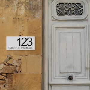 House Signs and Letterbox Numbers – Design 7